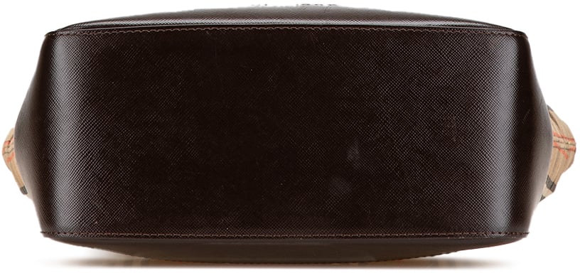 Burberry Haymarket Check Canvas Tote Bruin