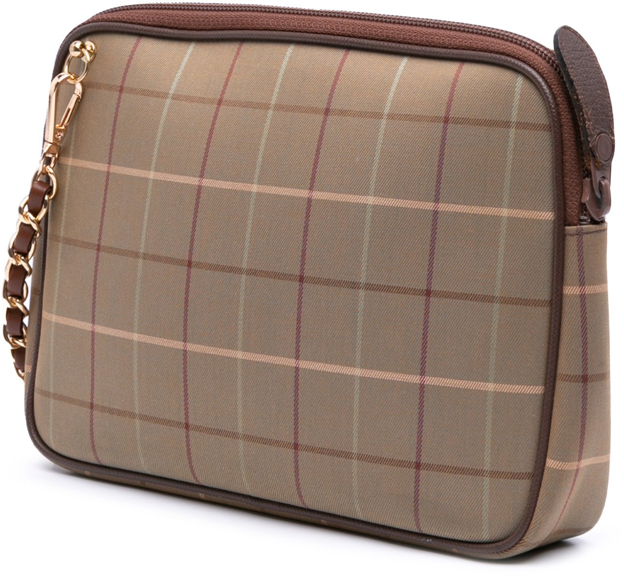 Burberry Vintage Check Canvas Crossbody Bruin