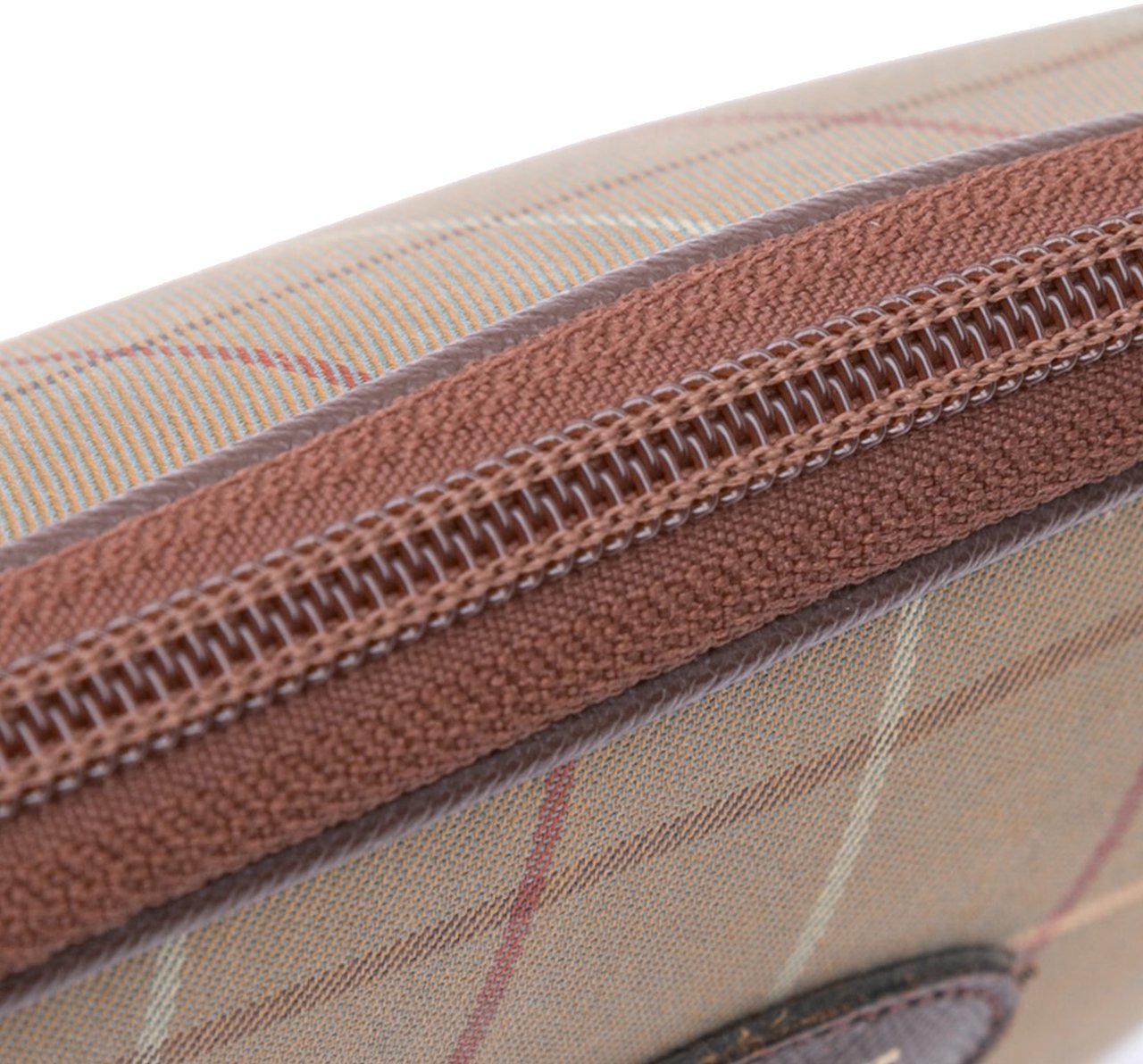 Burberry Vintage Check Canvas Crossbody Bruin