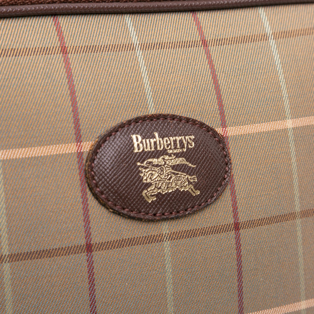 Burberry Vintage Check Canvas Crossbody Bruin