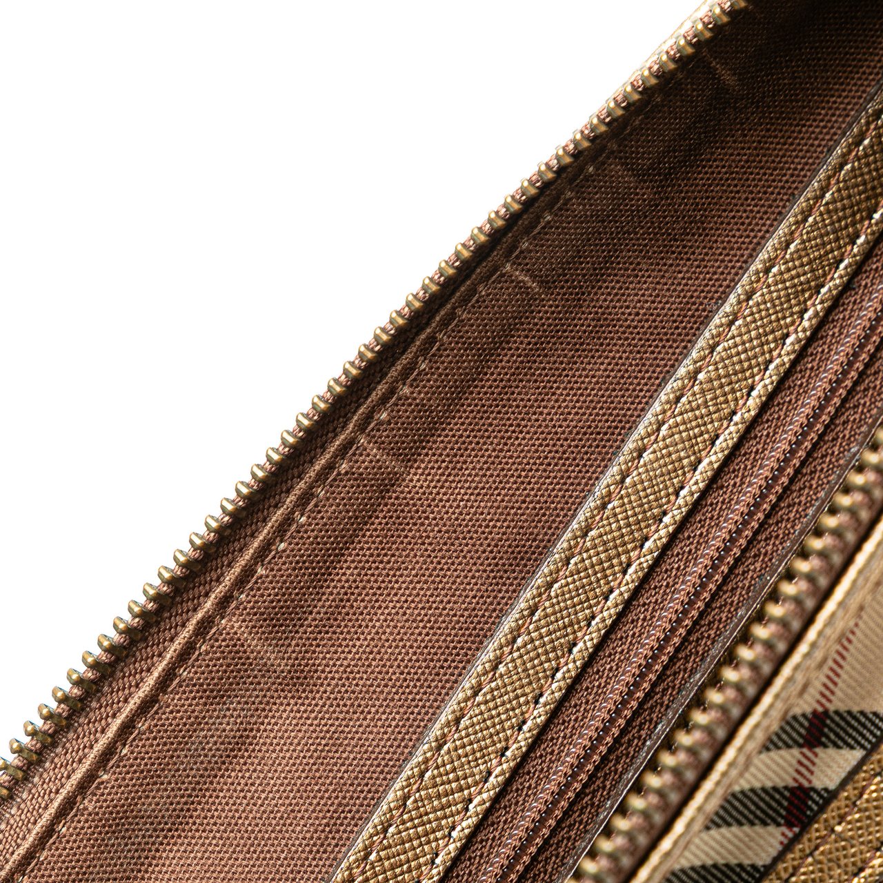Burberry Nova Check Canvas Shoulder Bag Bruin