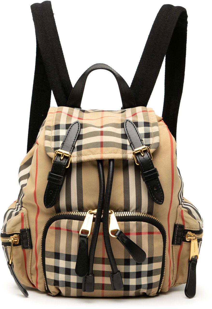 Burberry House Check Canvas Backpack Bruin