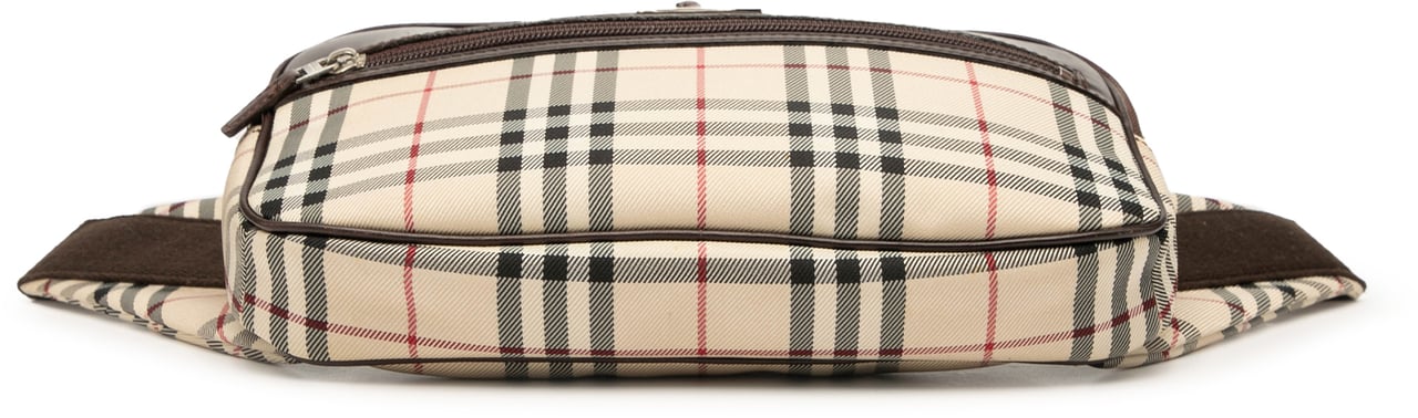 Burberry House Check Canvas Belt Bag Bruin