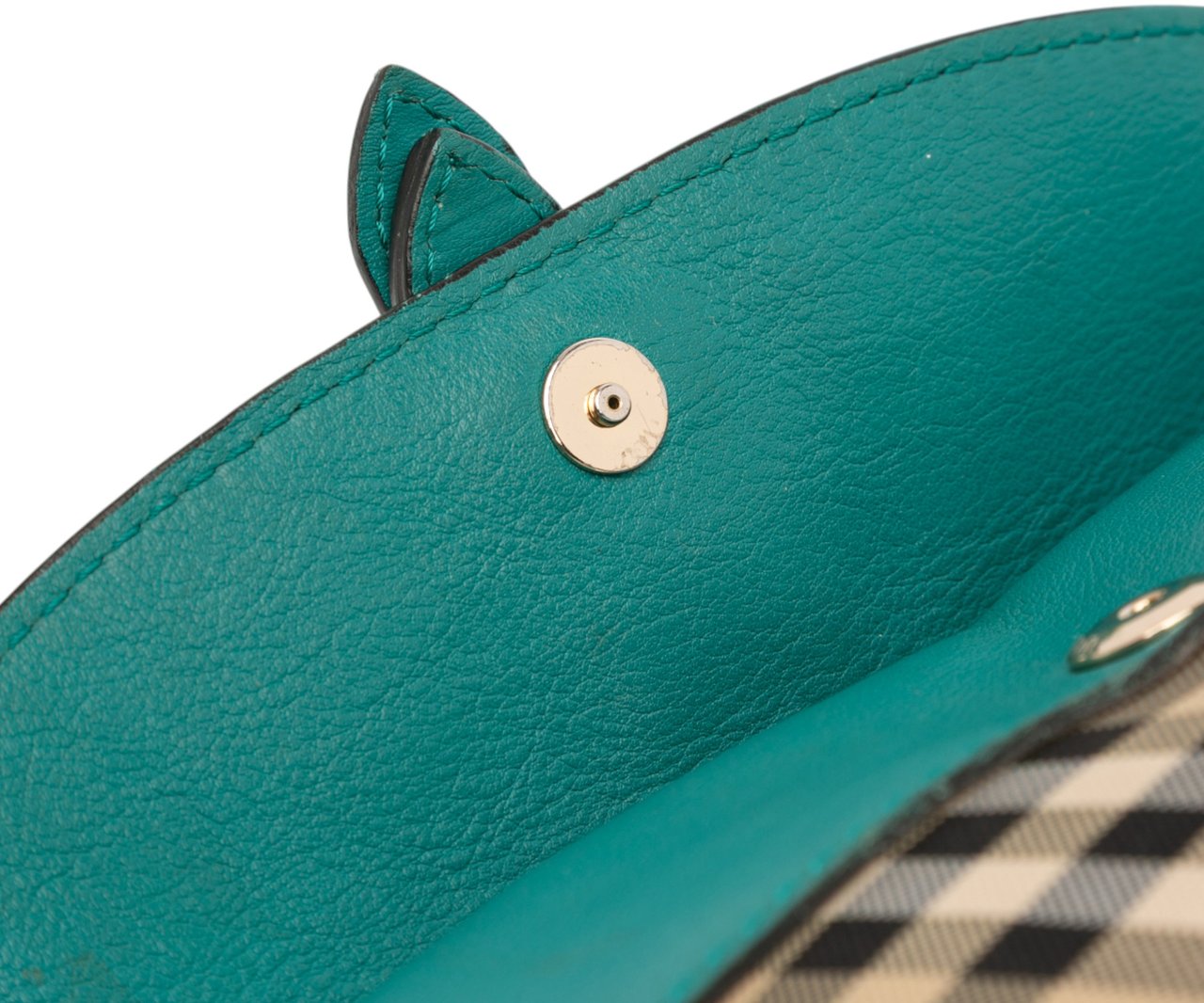 Burberry Haymarket Check Canvas Leah Crossbody Bruin