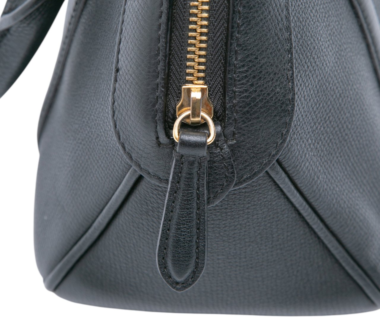 Burberry Small Leather Milverton Satchel Zwart
