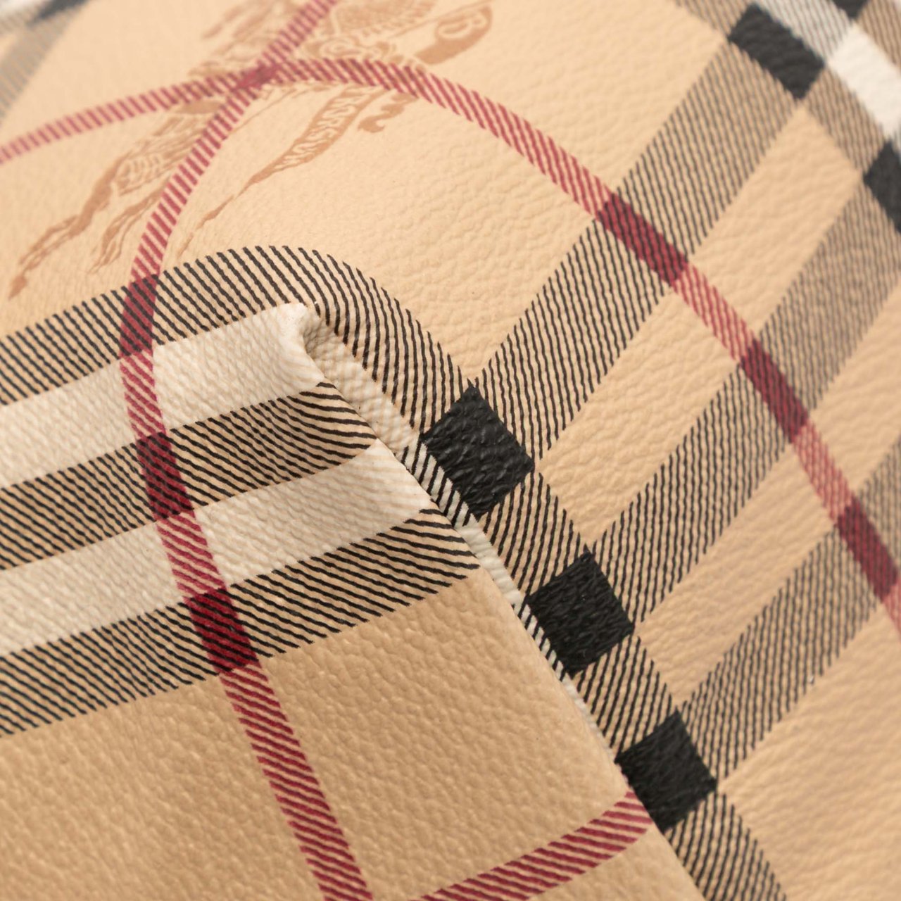 Burberry Small Haymarket Check Coated Canvas Salisbury Tote Bruin