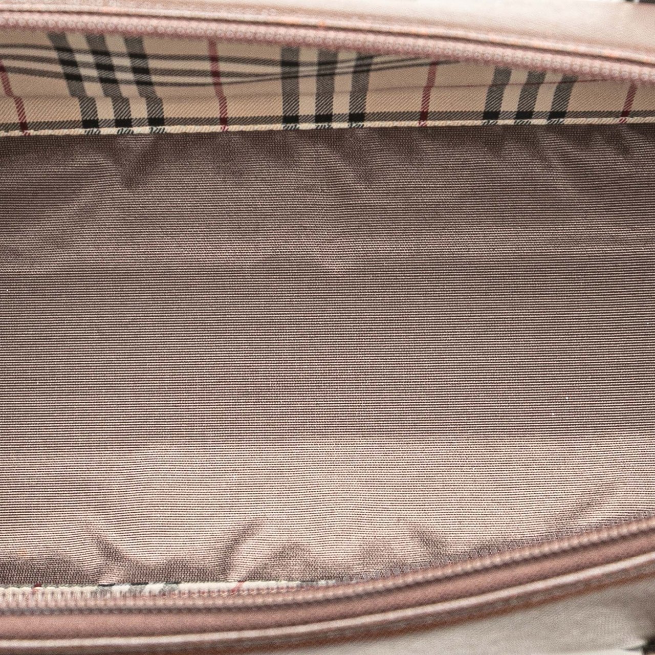 Burberry Leather Boston Bag Bruin