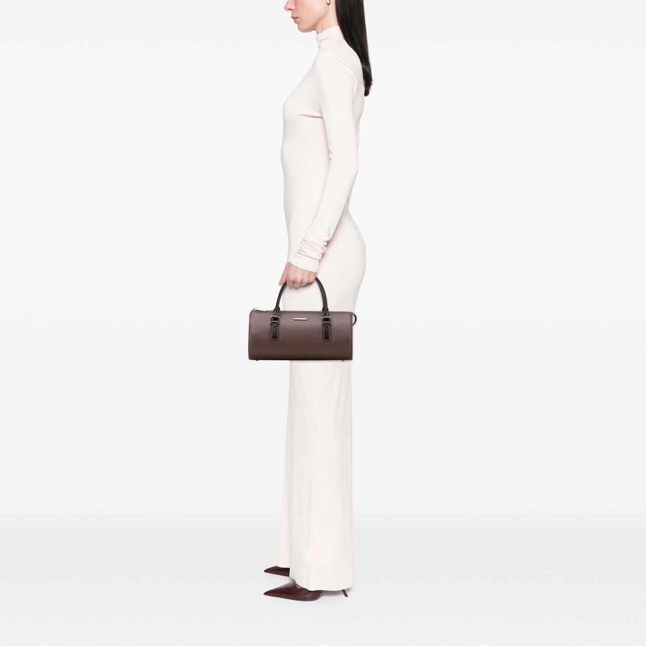 Burberry Leather Boston Bag Bruin