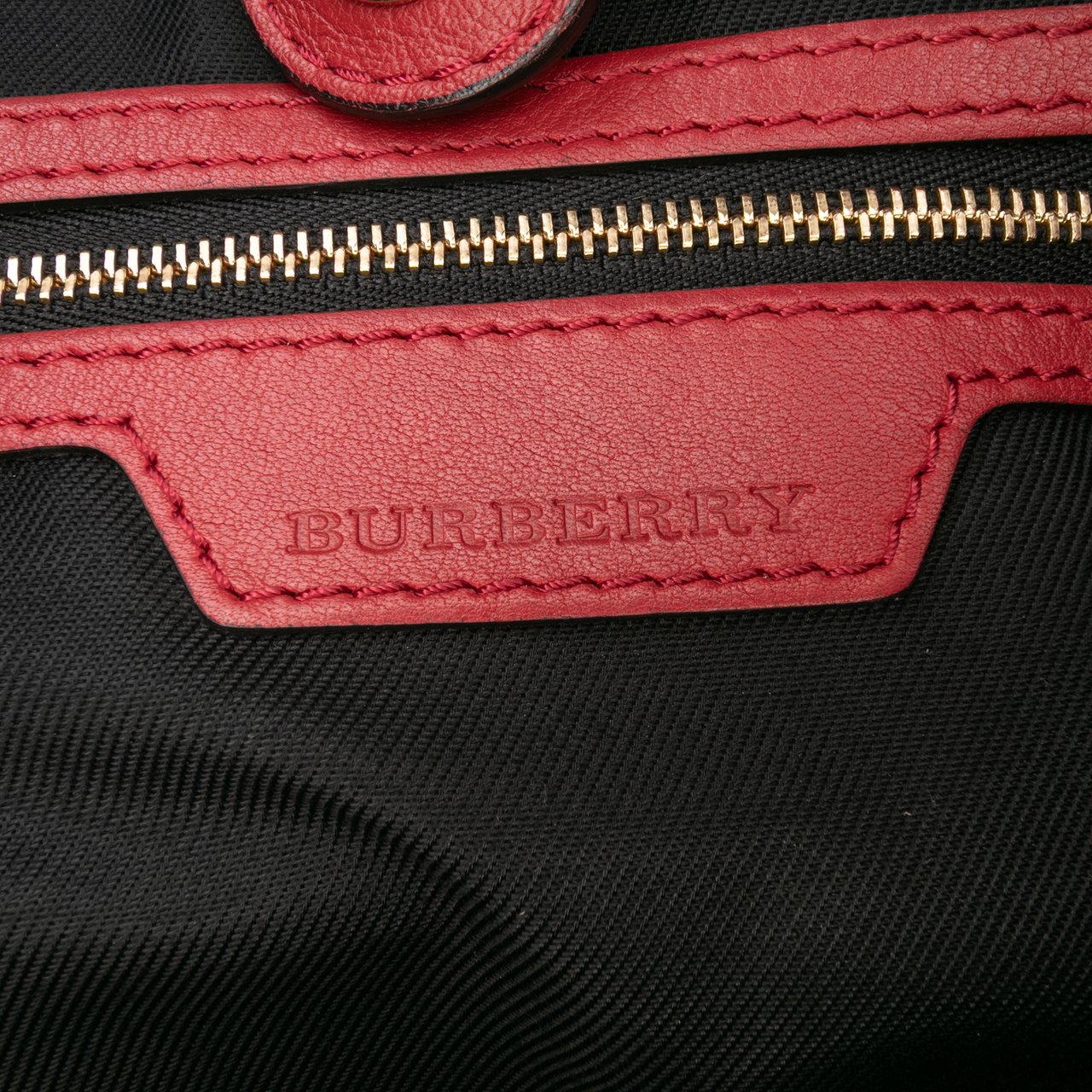 Burberry Small Haymarket Check Canvas and Leather Canterbury Tote Bruin