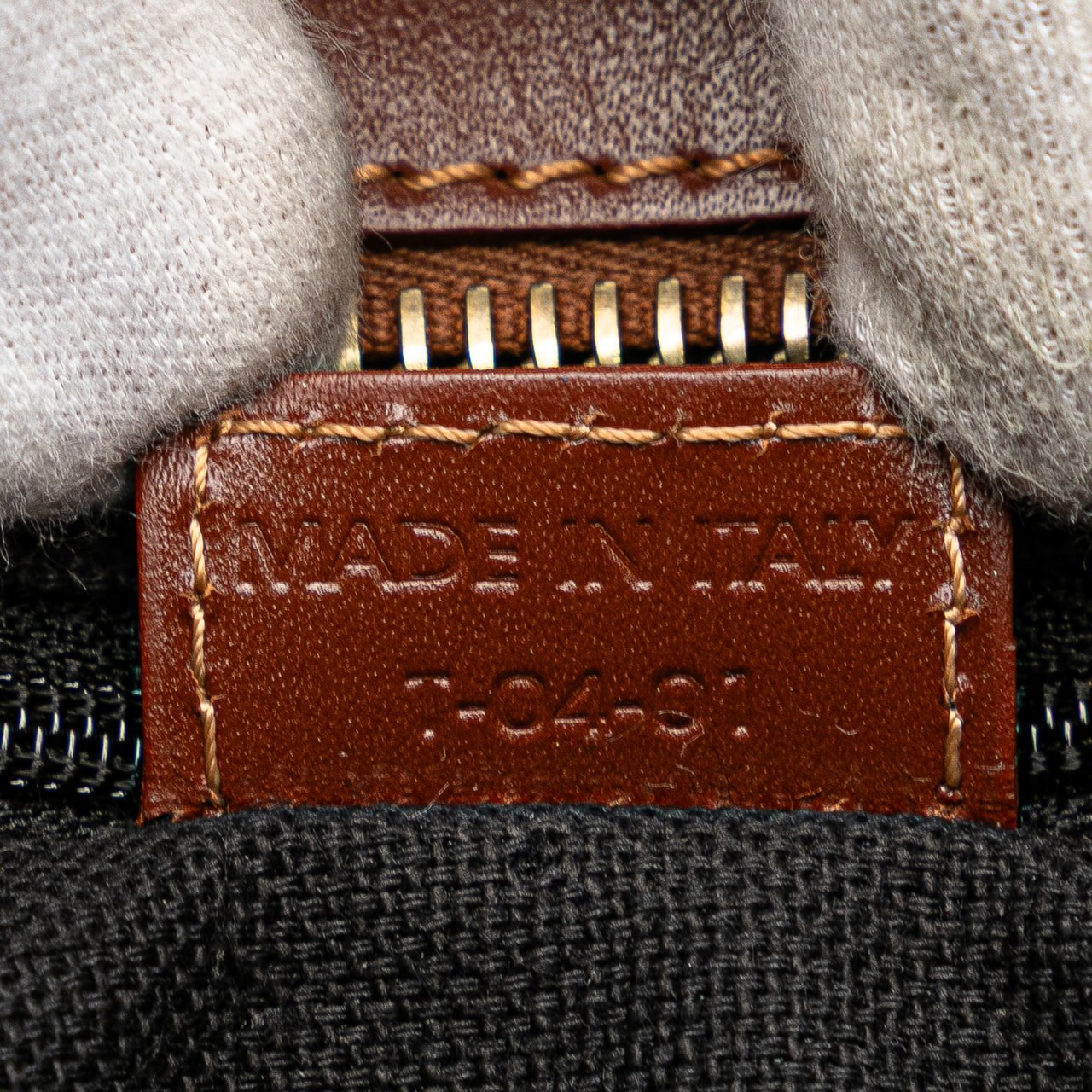 Burberry Haymarket Check Coated Canvas Tote Bruin