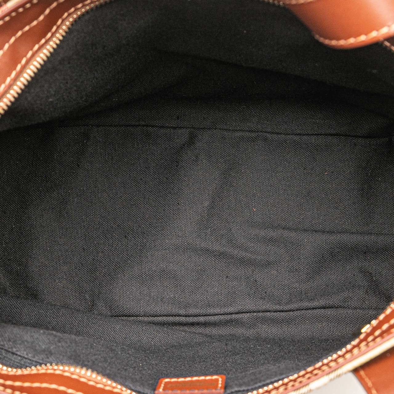 Burberry Haymarket Check Coated Canvas Tote Bruin