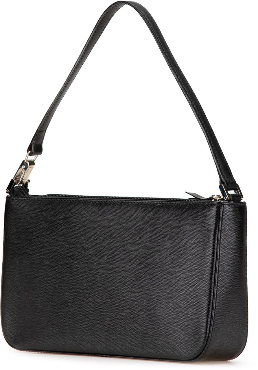 Burberry Leather Shoulder Bag Zwart