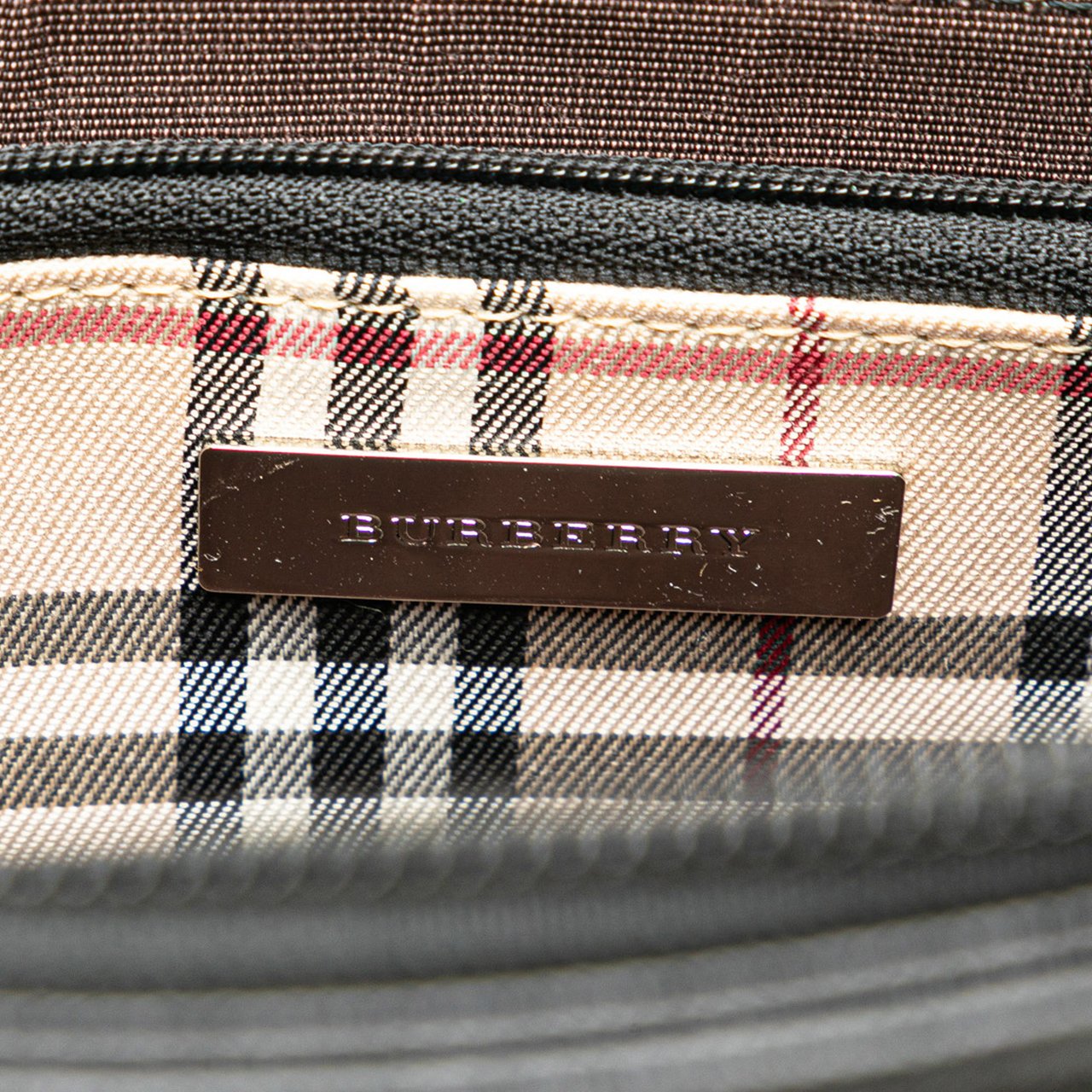 Burberry Leather Shoulder Bag Zwart