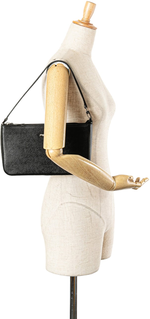 Burberry Leather Shoulder Bag Zwart