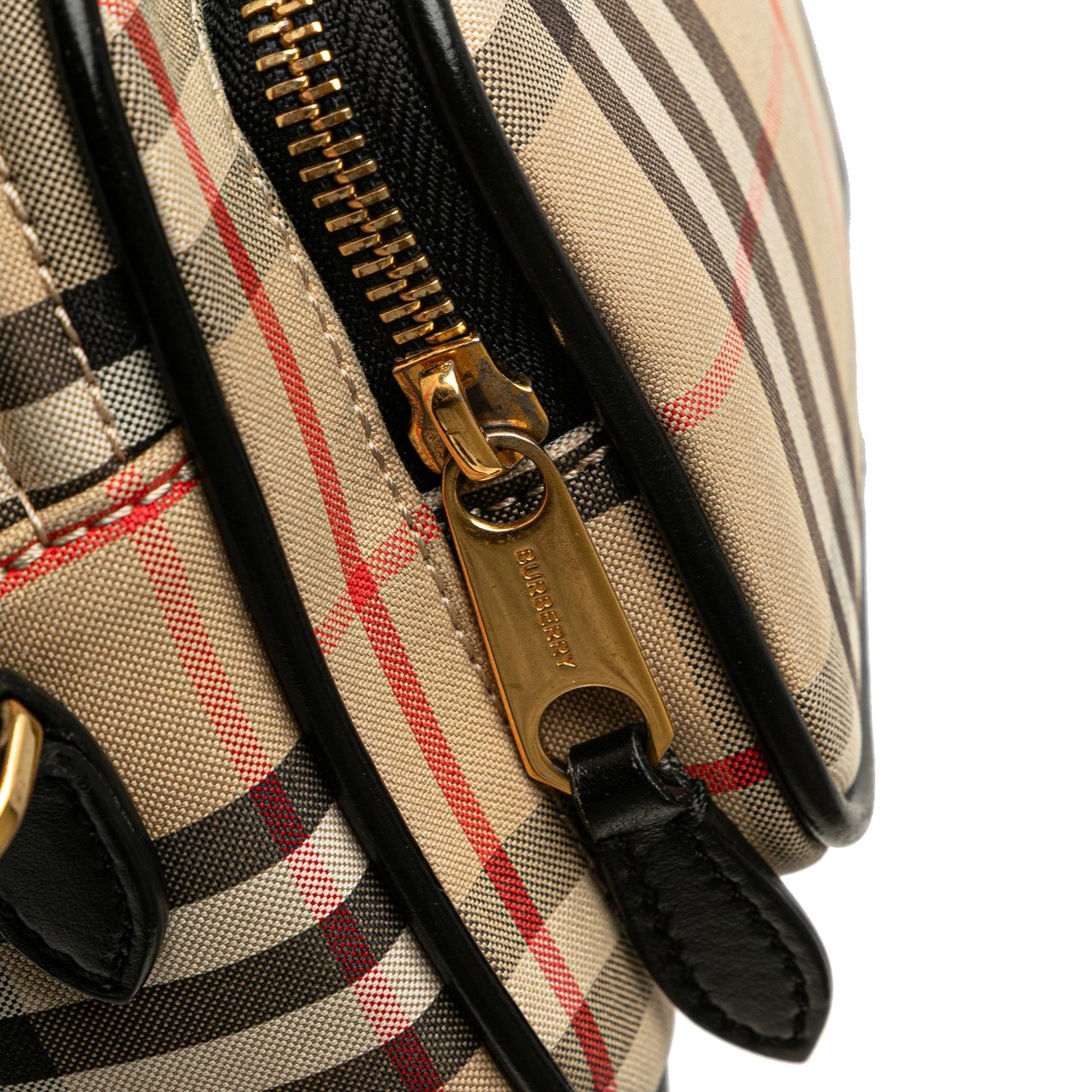 Burberry House Check Canvas Camera Bag Bruin