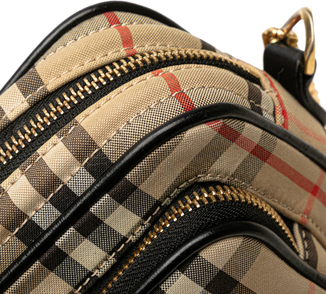 Burberry House Check Canvas Camera Bag Bruin