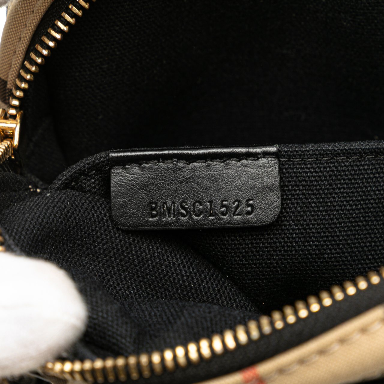Burberry House Check Canvas Camera Bag Bruin