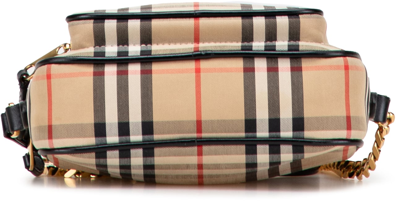 Burberry House Check Canvas Camera Bag Bruin