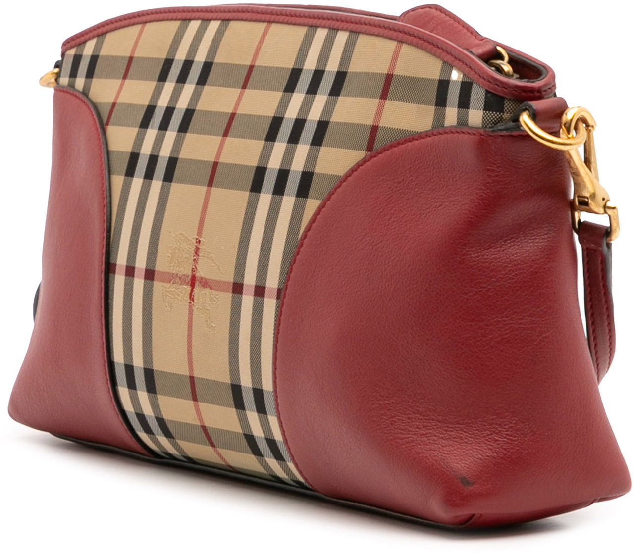 Burberry Haymarket Check Chichester Canvas Crossbody Bruin