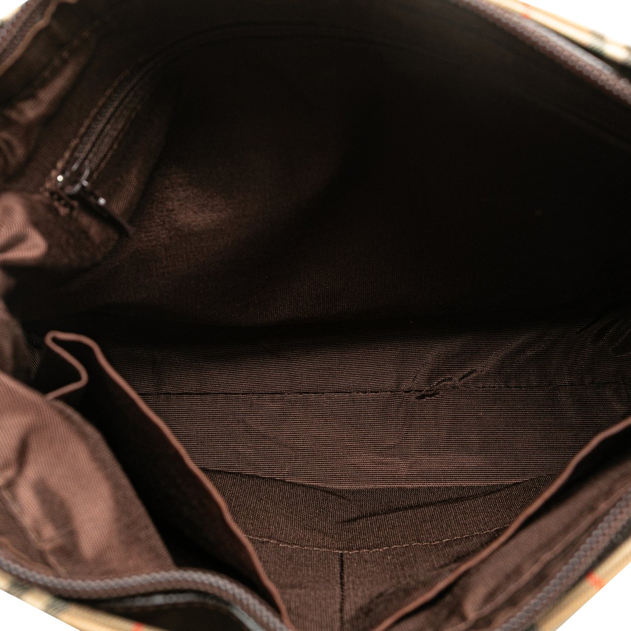 Burberry Haymarket Check Canvas Tote Bruin