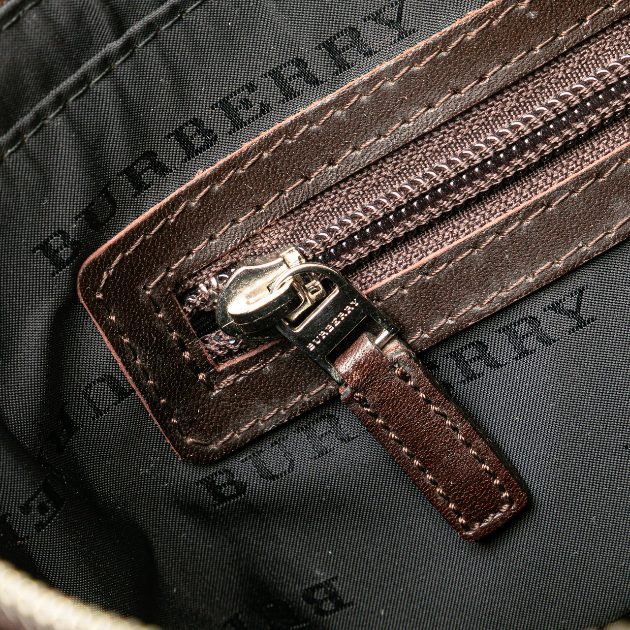 Burberry House Check Canvas Crossbody Bruin