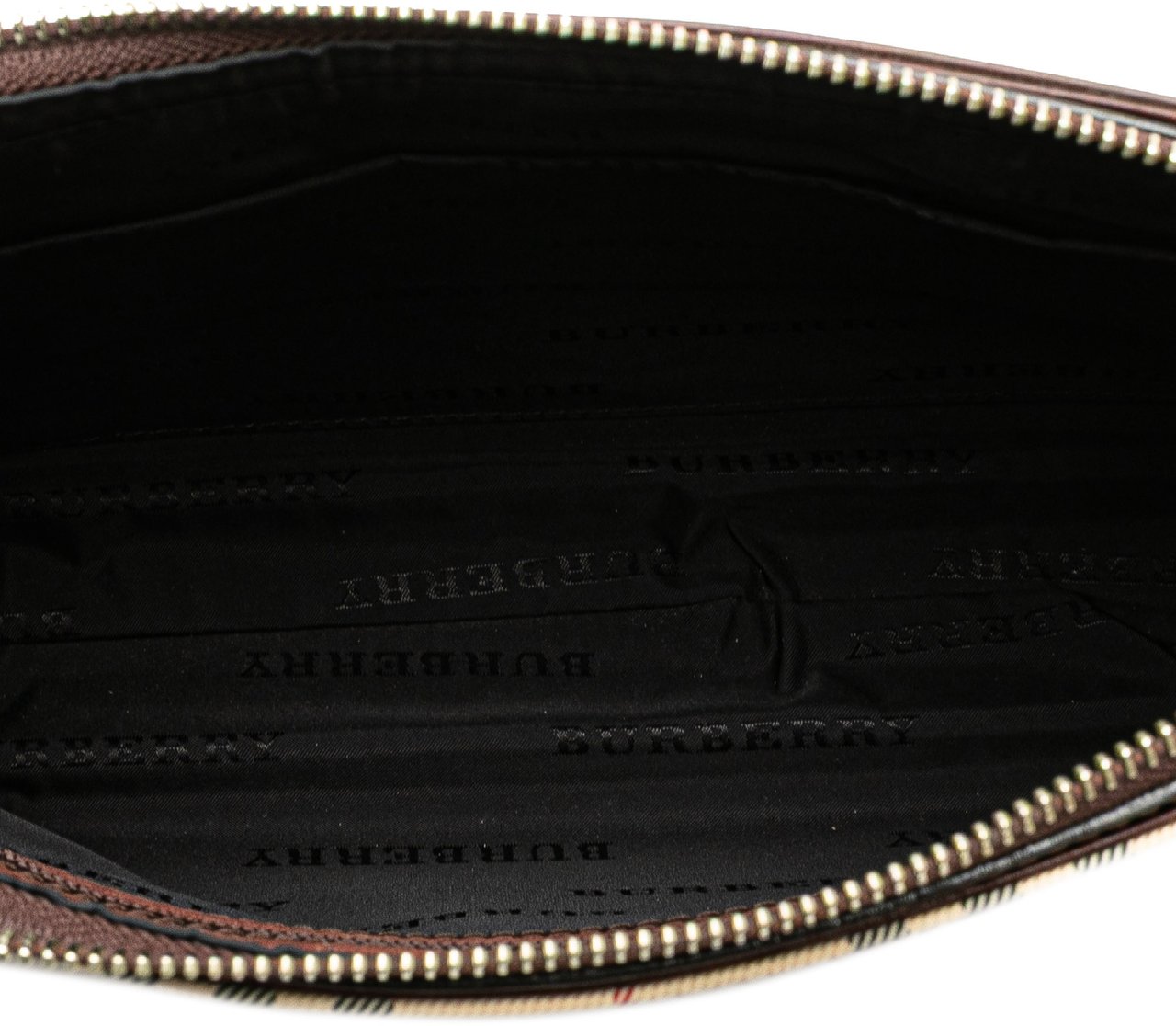 Burberry House Check Canvas Crossbody Bruin
