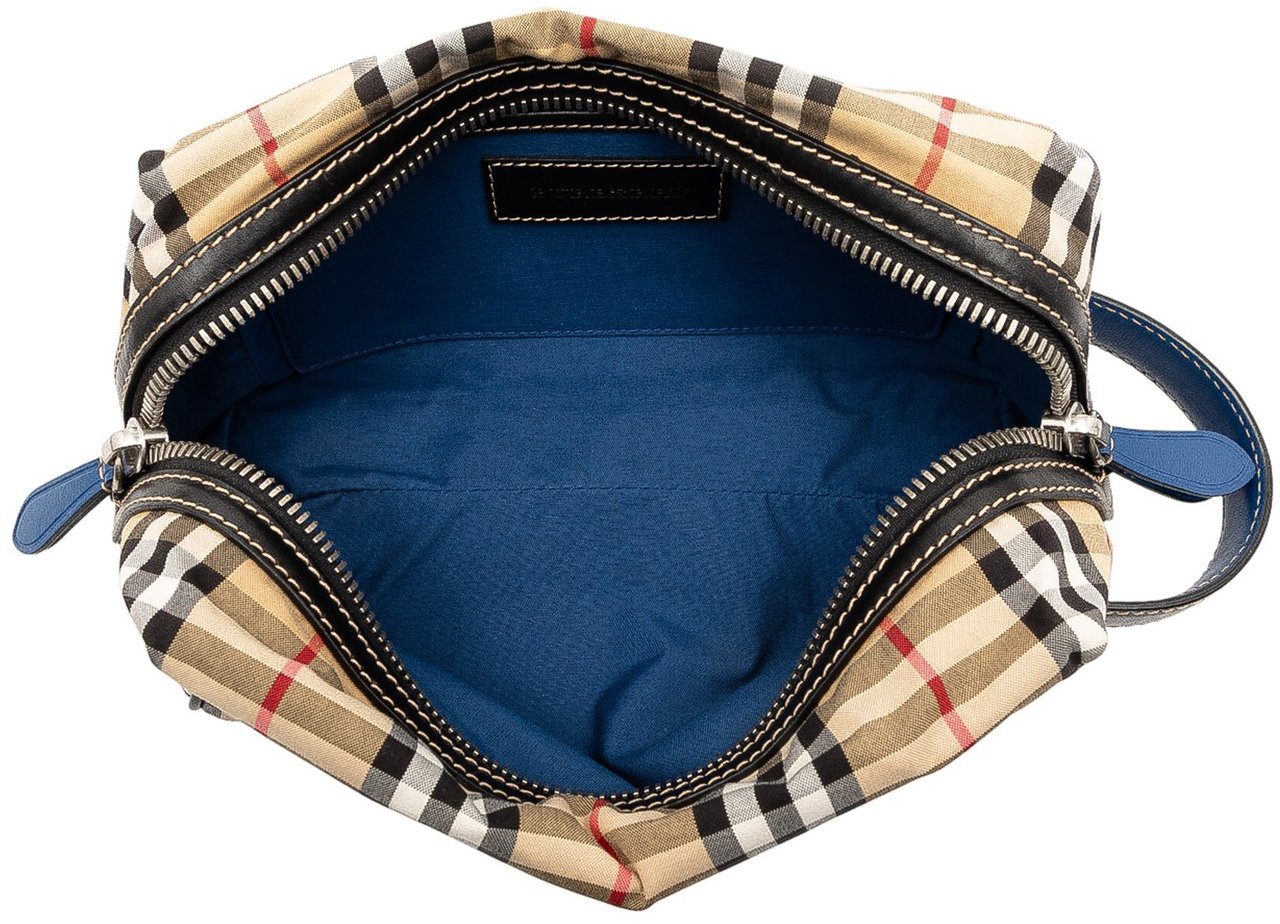 Burberry House Check Canvas Pouch Bruin