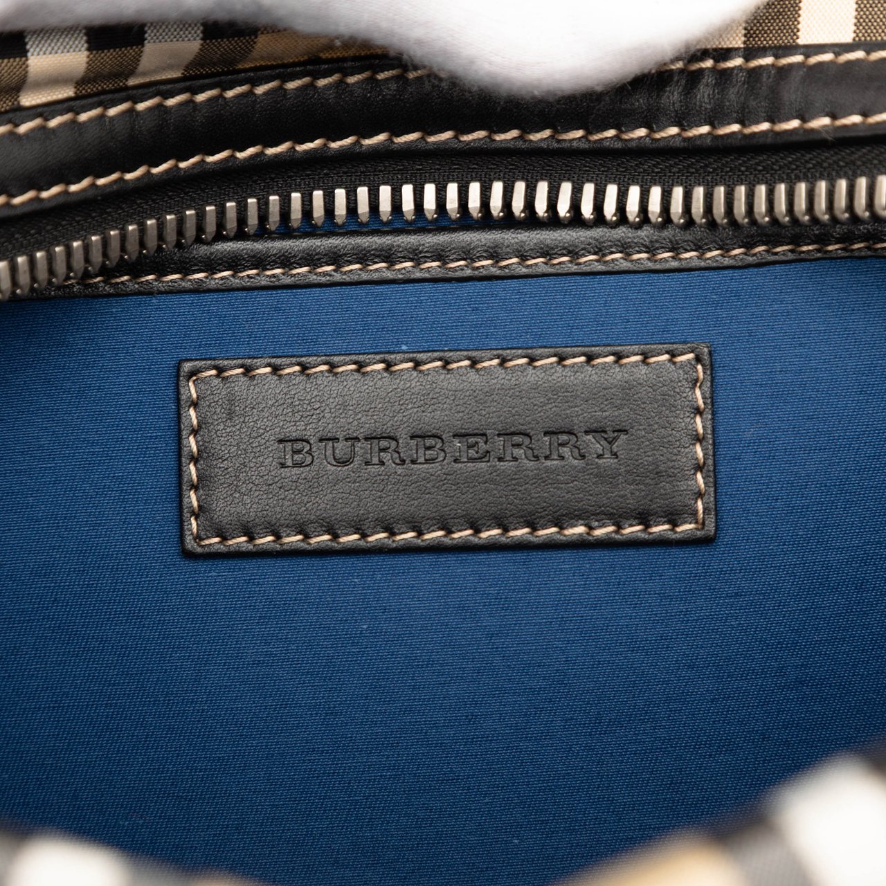 Burberry House Check Canvas Pouch Bruin