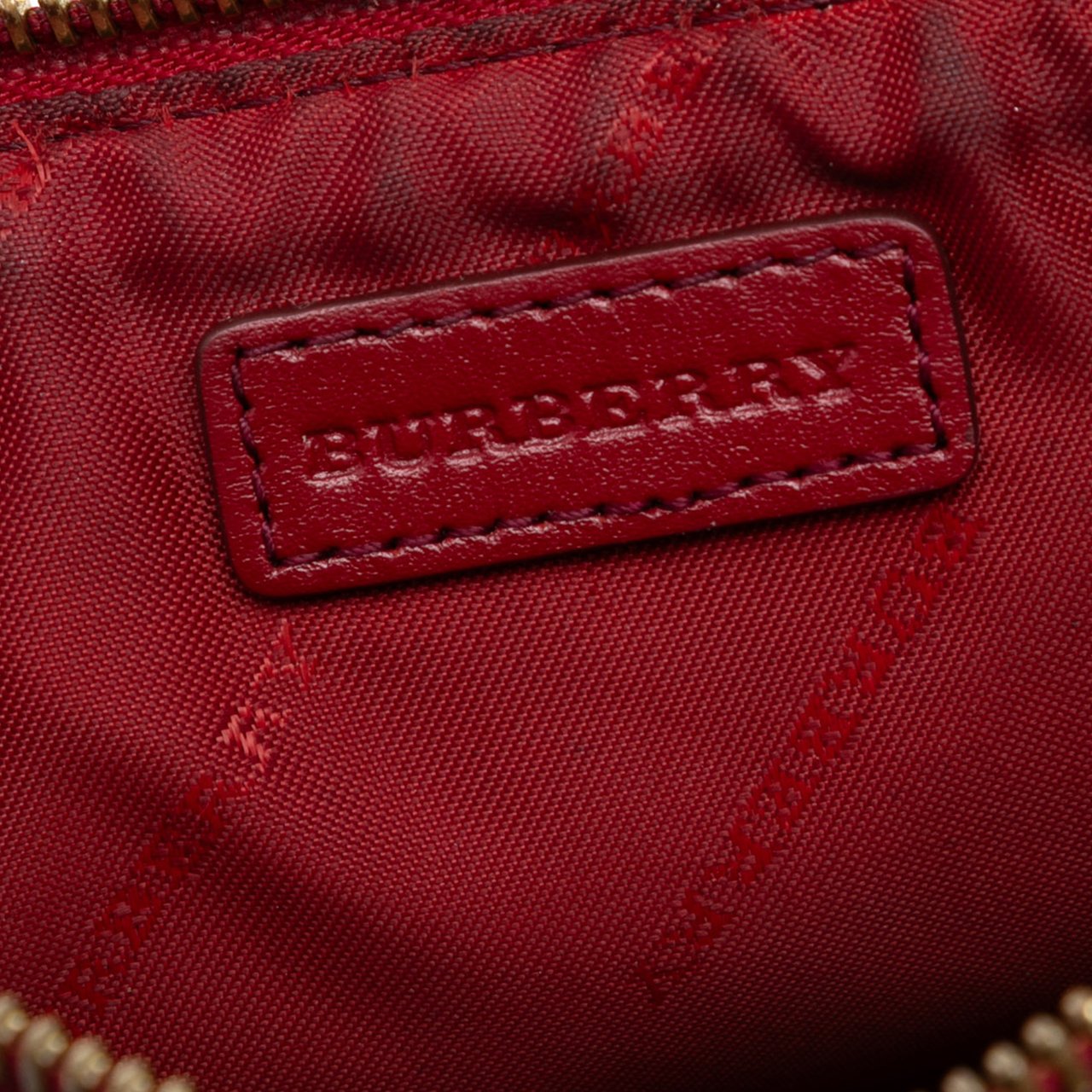 Burberry Haymarket Check Coated Canvas Peyton Crossbody Bruin