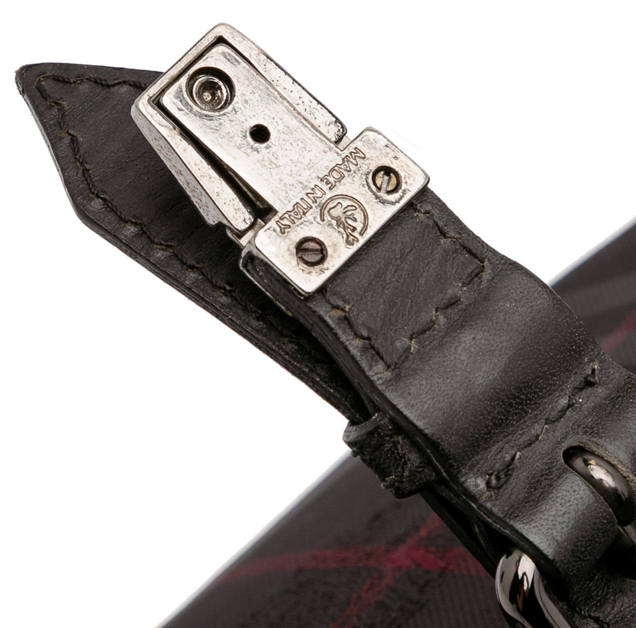 Burberry Smoke Check Nylon Messenger Bag Zwart