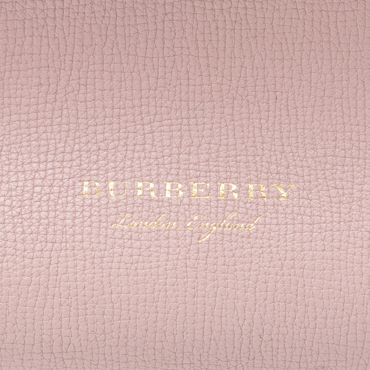 Burberry Small Leather and House Check Banner Satchel Roze