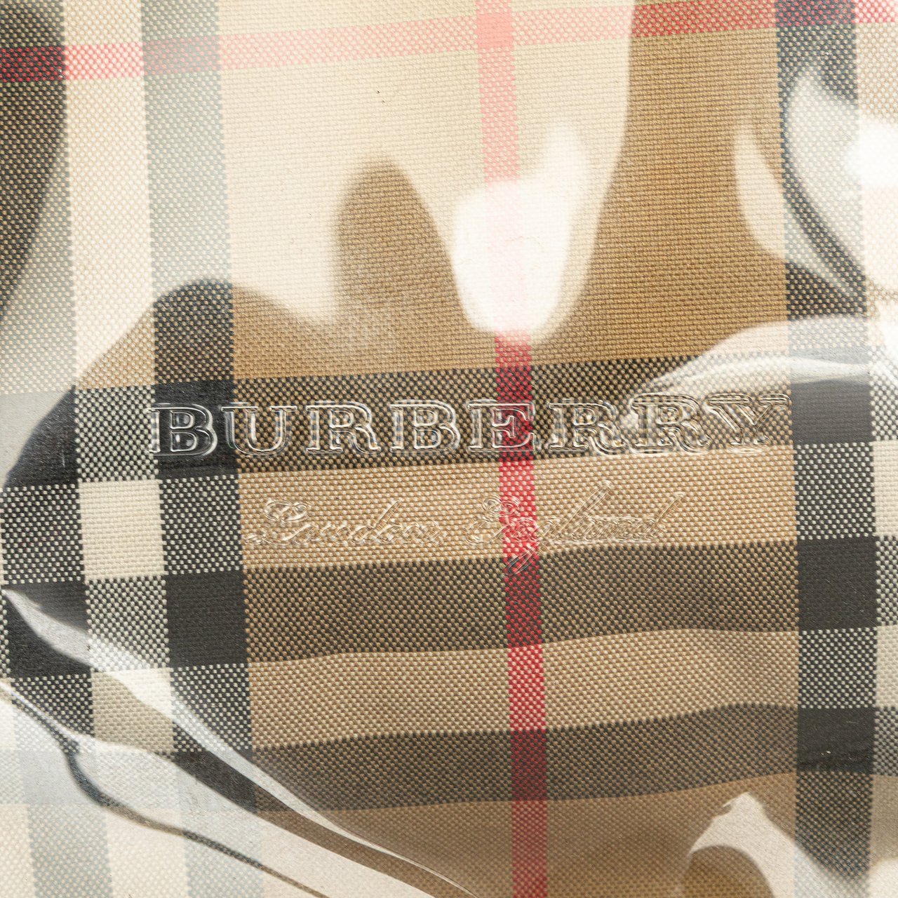 Burberry PVC and House Check Canvas Shopper Tote Bruin