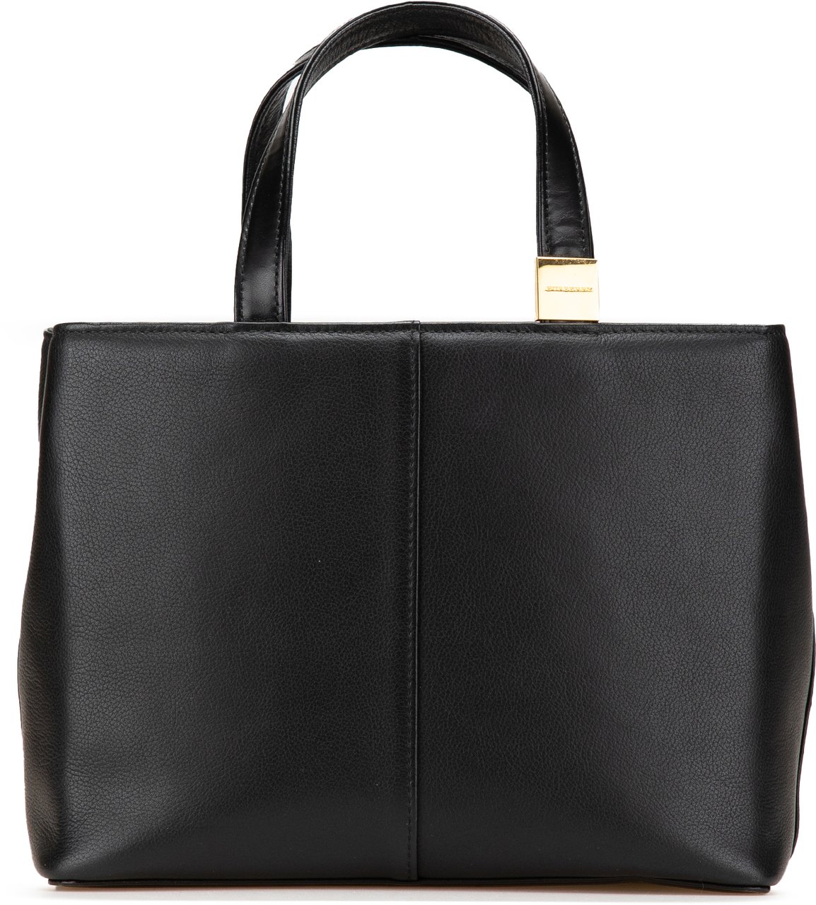 Burberry Leather Tote Zwart