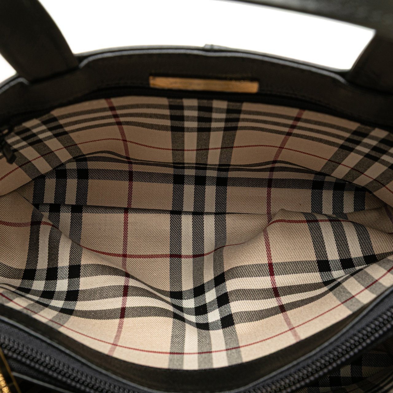 Burberry Leather Tote Zwart