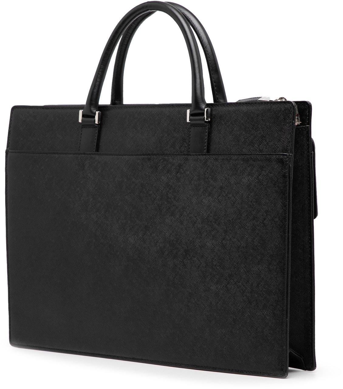 Burberry Leather Business Bag Zwart