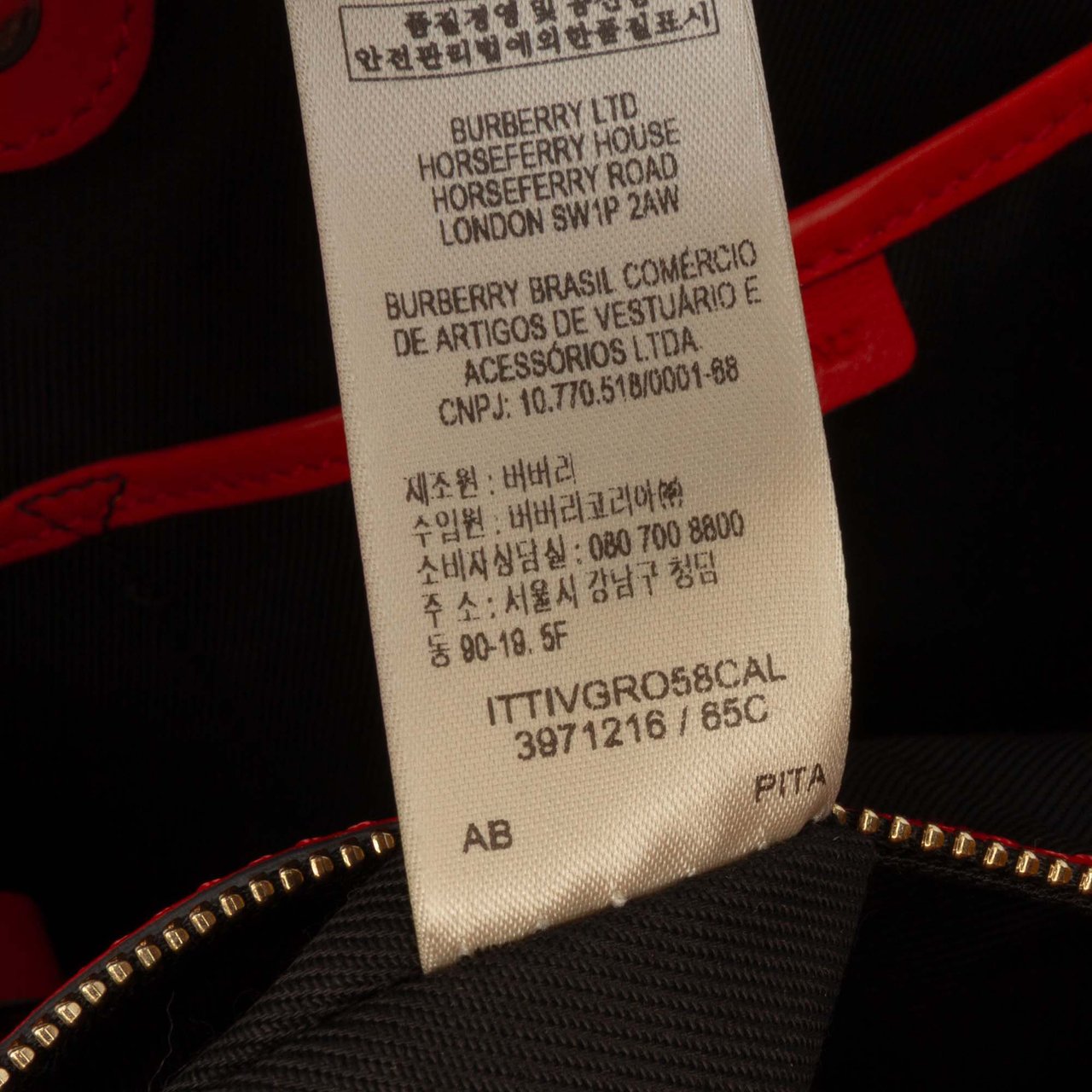 Burberry Small Haymarket Check Canvas and Leather Canterbury Tote Bruin