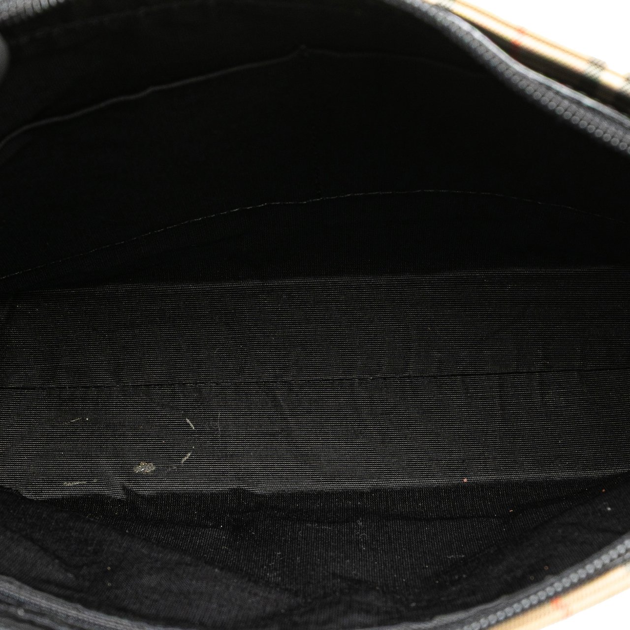 Burberry Haymarket Check Canvas Handbag Bruin