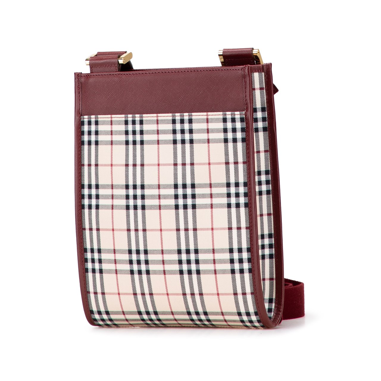 Burberry House Check Canvas Crossbody Bruin