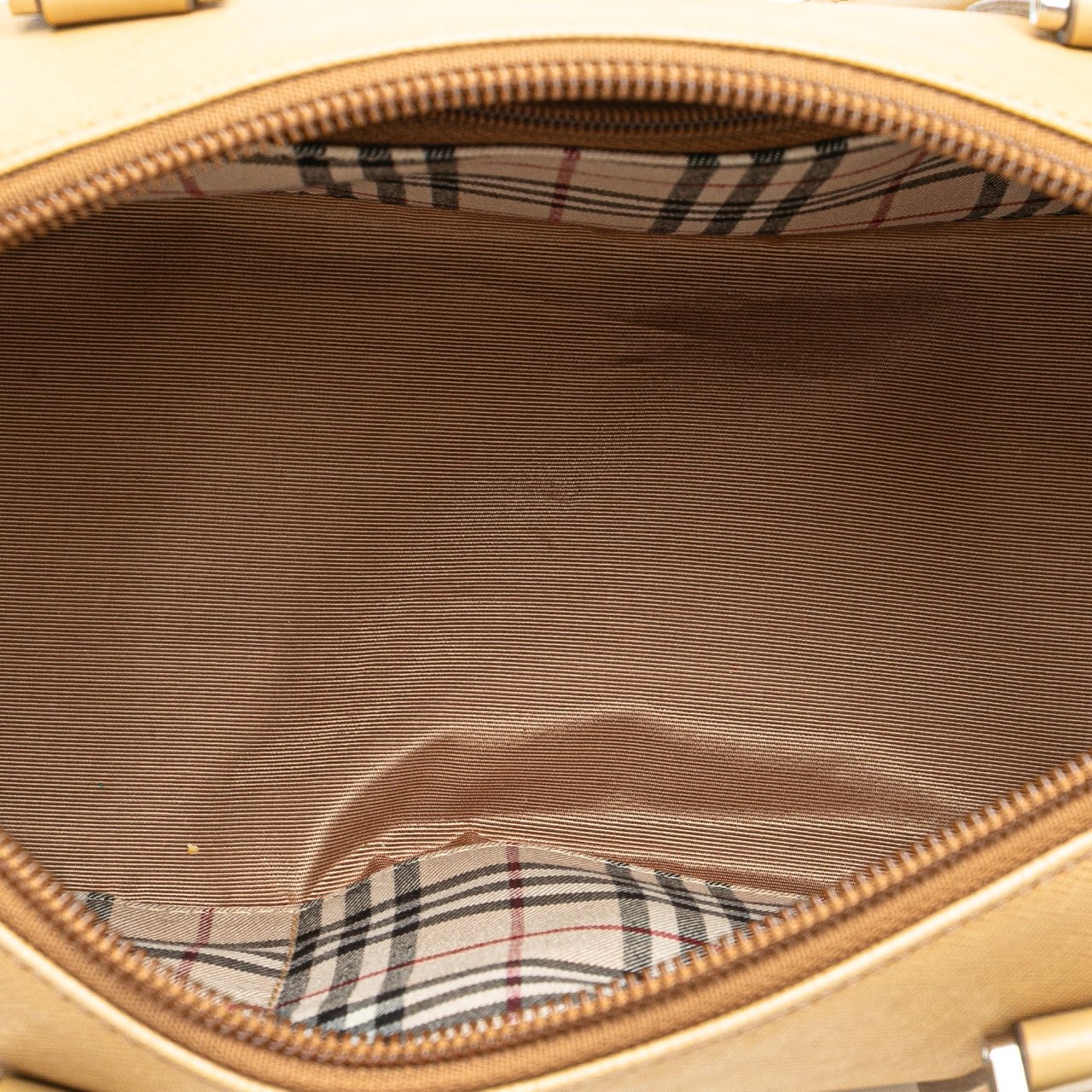 Burberry Leather Handbag Bruin