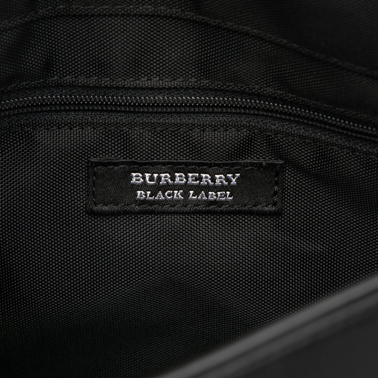 Burberry Nova Check Trimmed Nylon Flap Crossbody Zwart