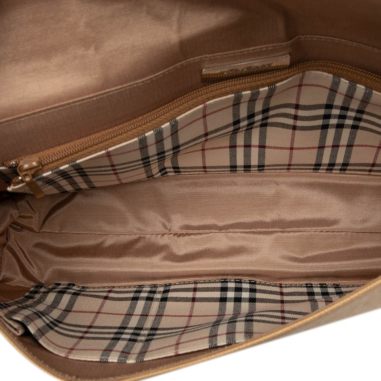 Burberry Leather Flap Shoulder Bag Bruin