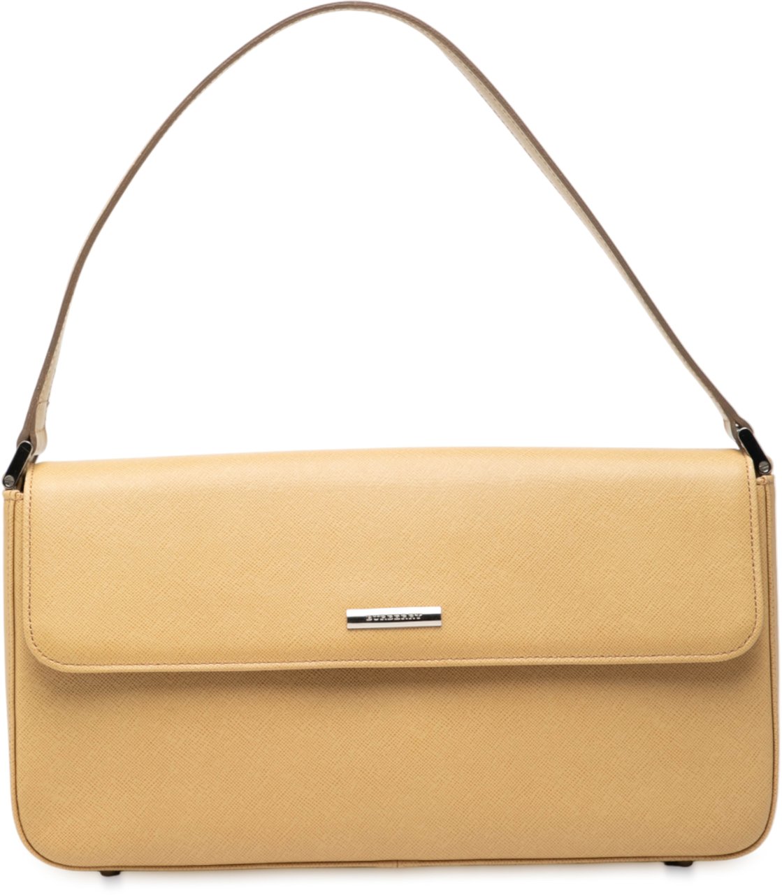 Burberry Leather Flap Shoulder Bag Bruin