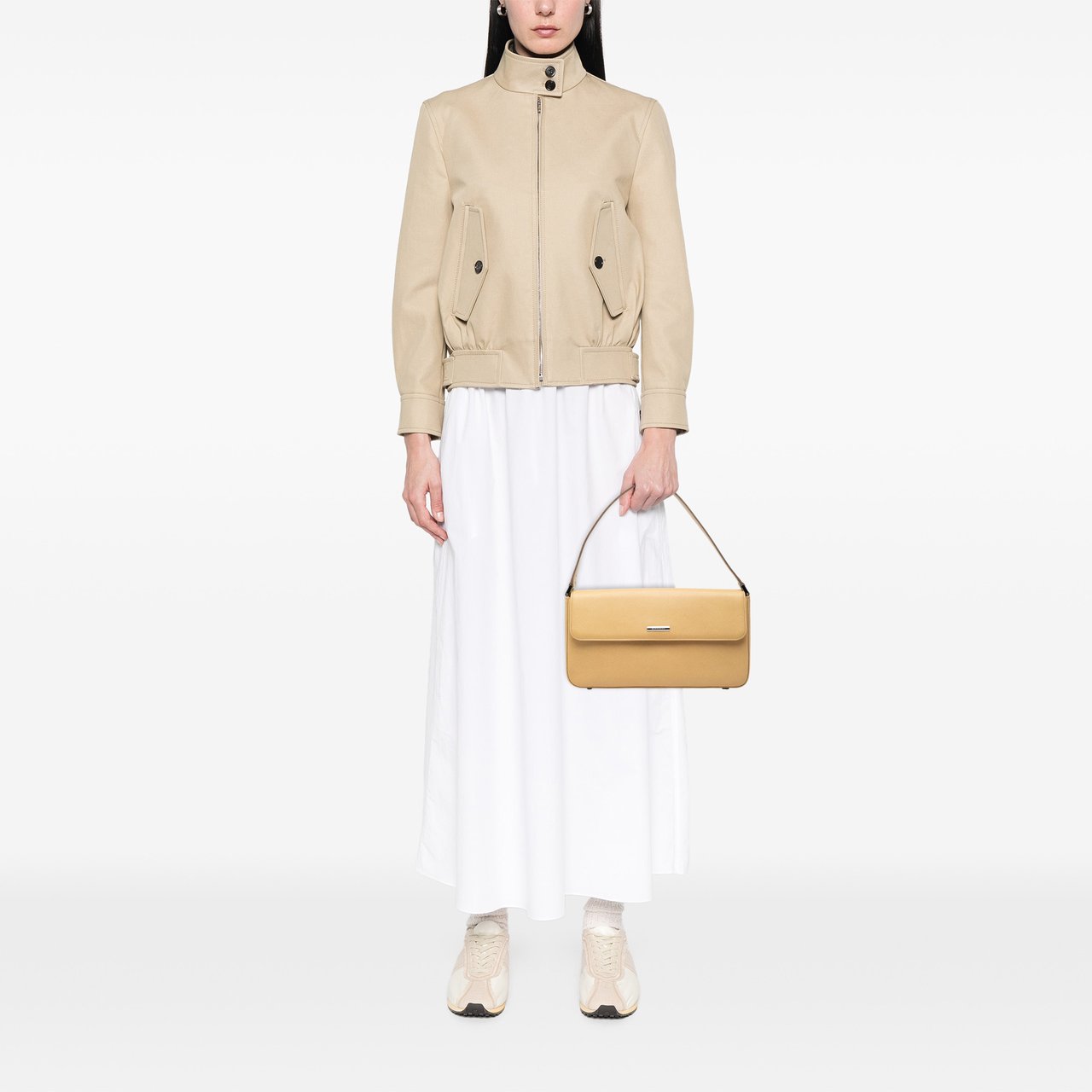 Burberry Leather Flap Shoulder Bag Bruin