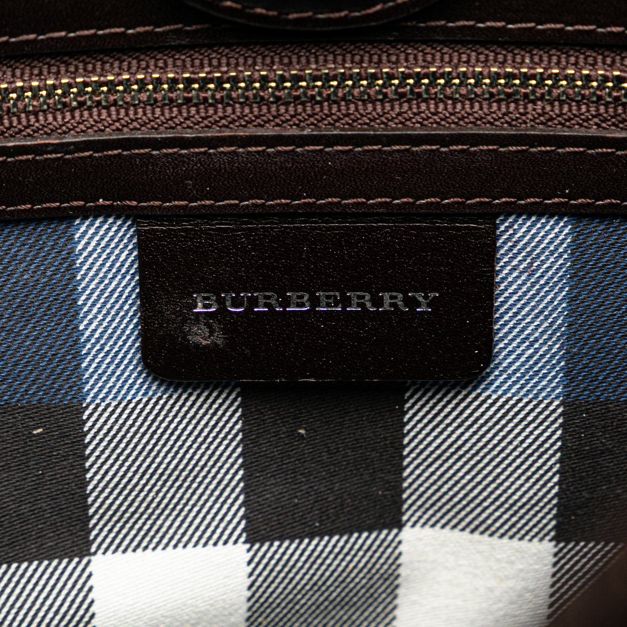 Burberry Straw and Leather Shoulder Bag Bruin