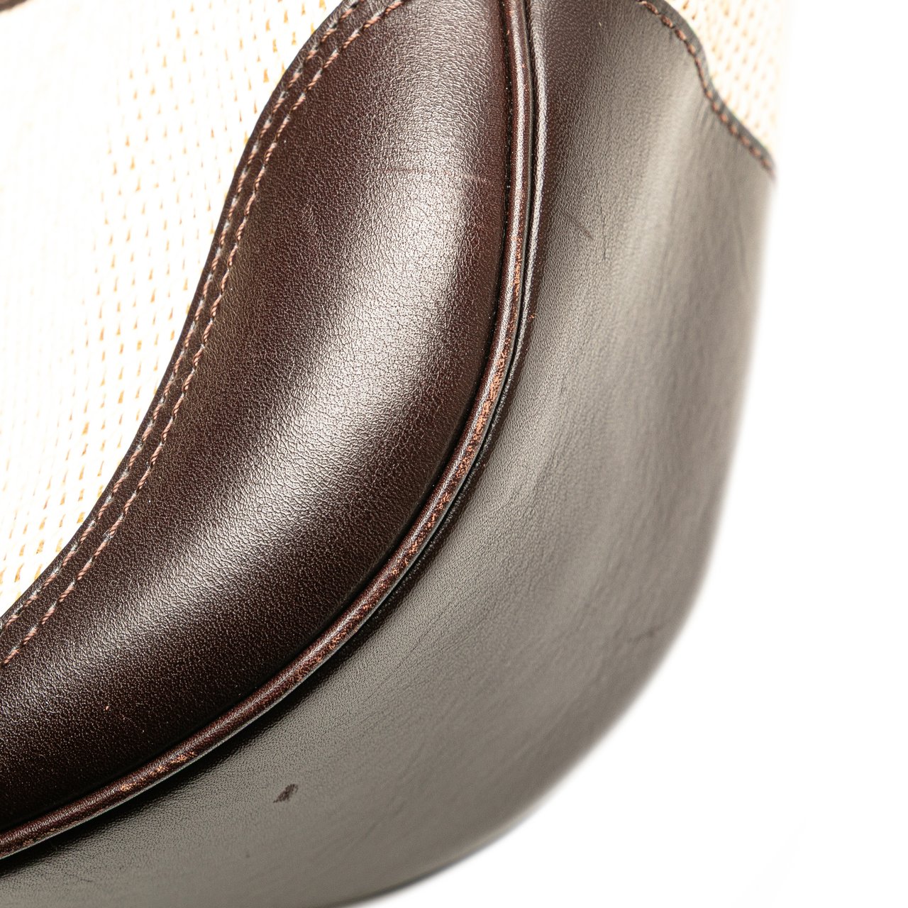 Burberry Straw and Leather Shoulder Bag Bruin