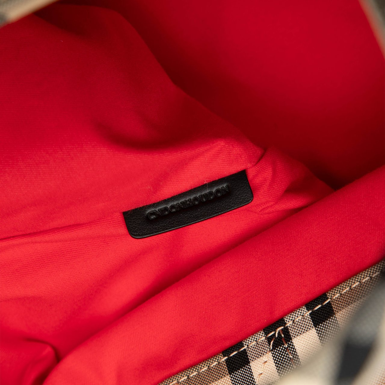 Burberry House Check Nylon Artie Satchel Bruin