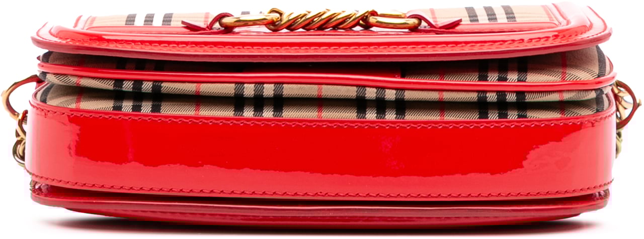 Burberry Haymarket Check Canvas 1983 Link Flap Bruin