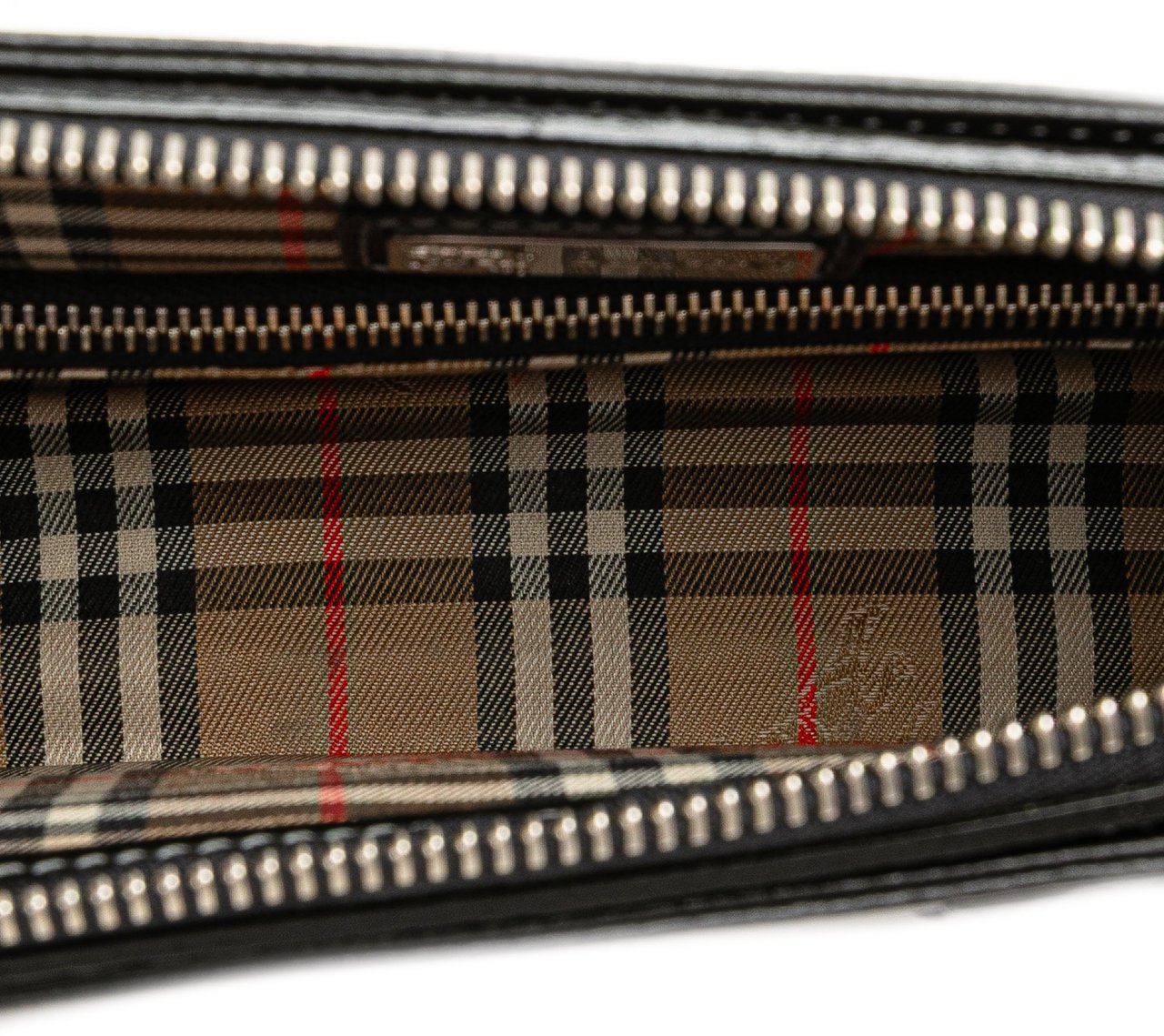 Burberry Leather Clutch Zwart