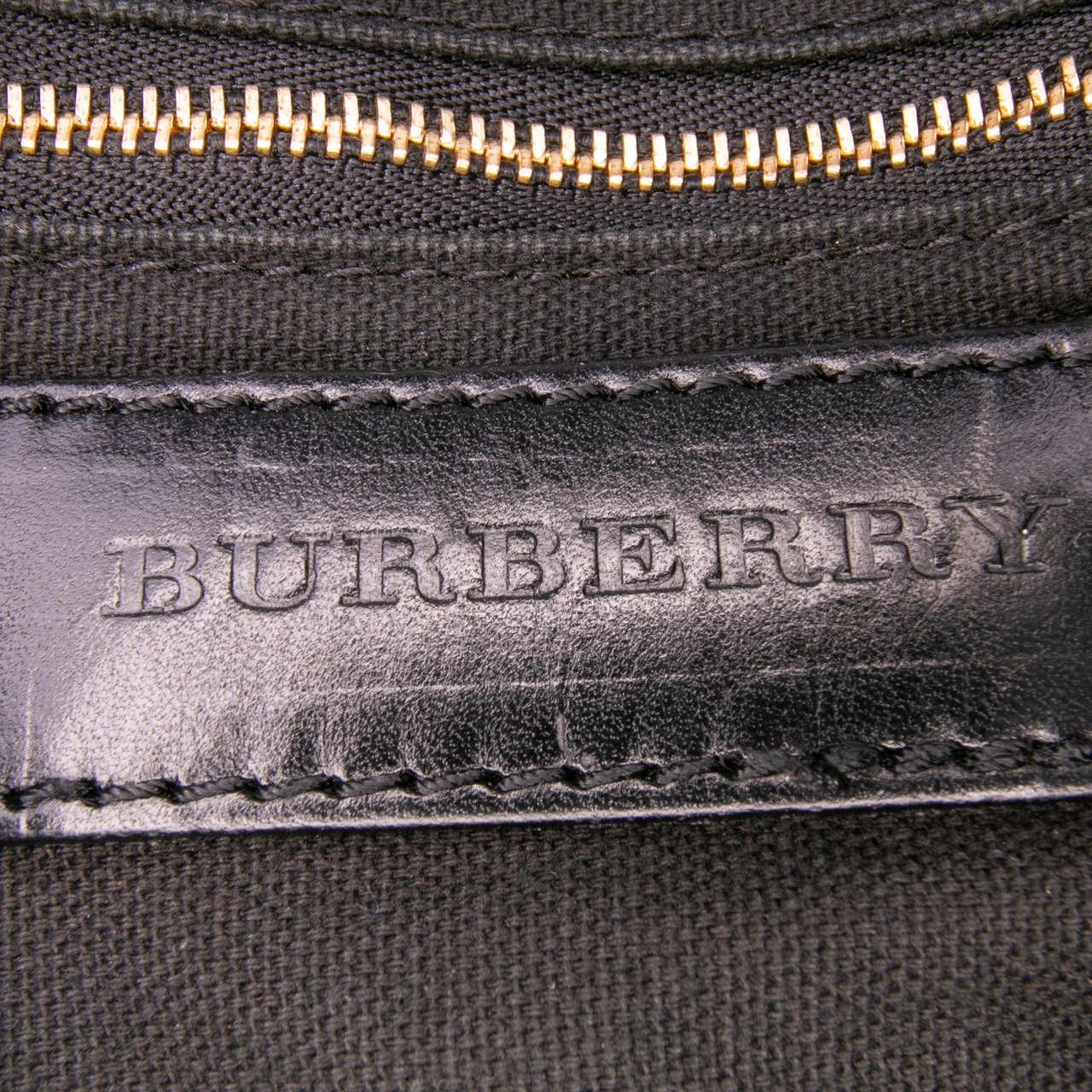 Burberry Small Leather Trimmed House Check Canvas Bridle Orchard Satchel Bruin