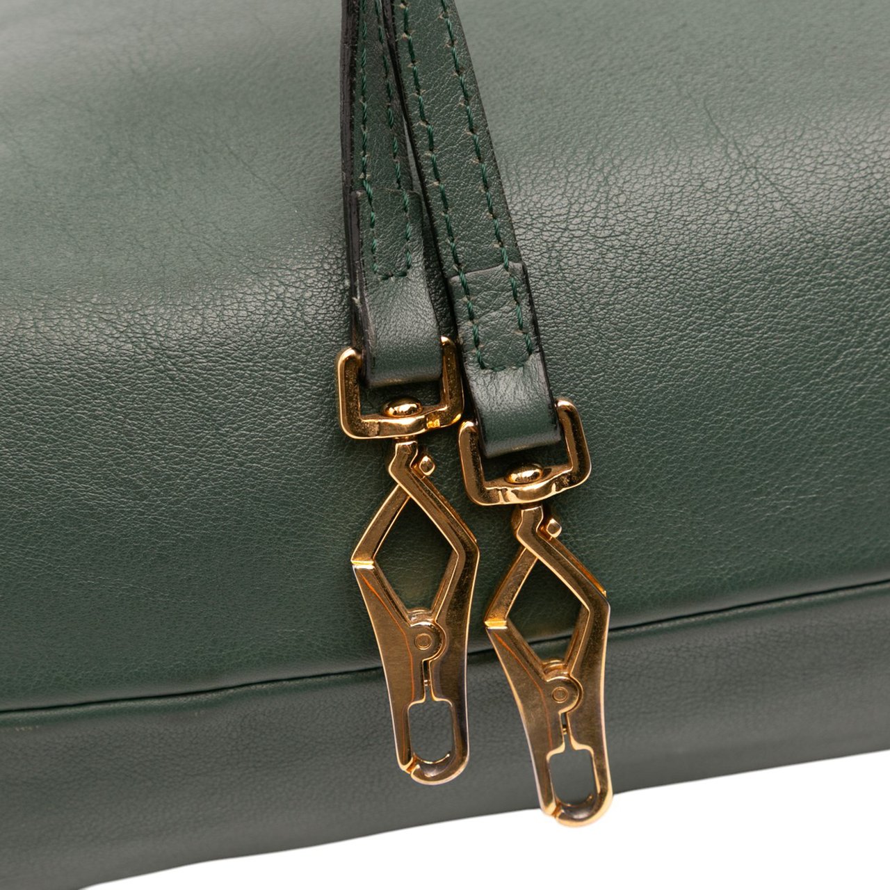 Burberry House Check Canvas and Calfskin Little Crush Crossbody Groen
